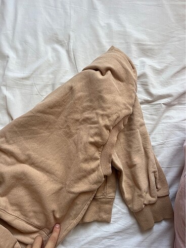 11-12 Yaş Beden camel Renk kiz cocuk sweat