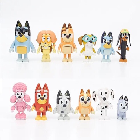 BLUEY BİNGO ve Arkadaşları 12?li Figür Set