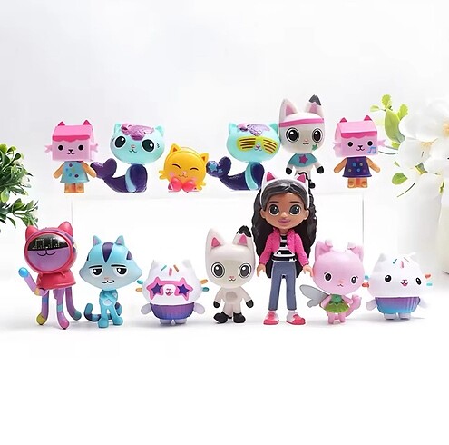 GABBY DOLLHOUSE 13 Adet Figür Set