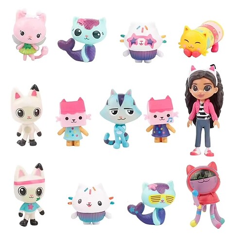  GABBY DOLLHOUSE 13 Adet Figür Set