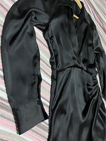 xs Beden Zara Saten Elbise