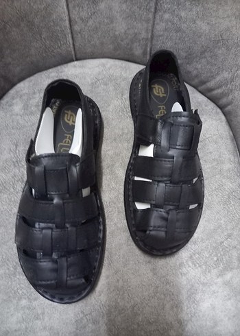 erkek deri sandalet - Görsel 2