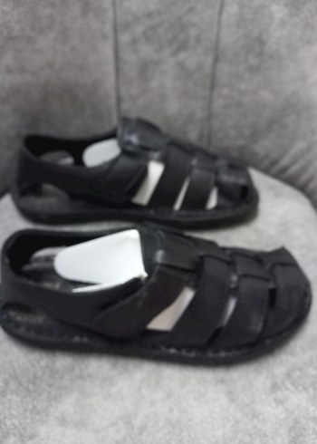 erkek deri sandalet - Görsel 6