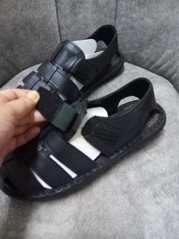 erkek deri sandalet - Görsel 3