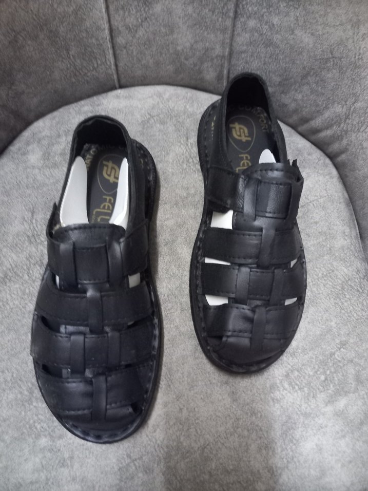 erkek deri sandalet - Görsel 2