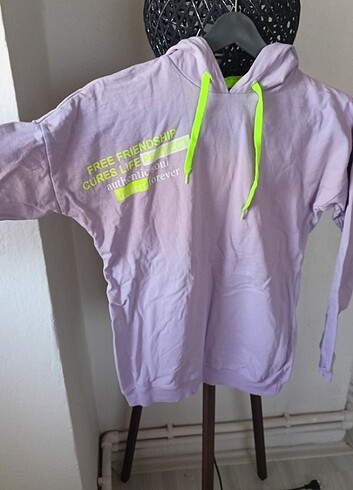 10 Yaş Beden Kız çocuk kapüşonlu sweatshirt