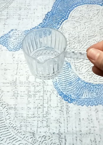 Beyaz Kulplu Şeffaf mika 6 adet - Görsel 3