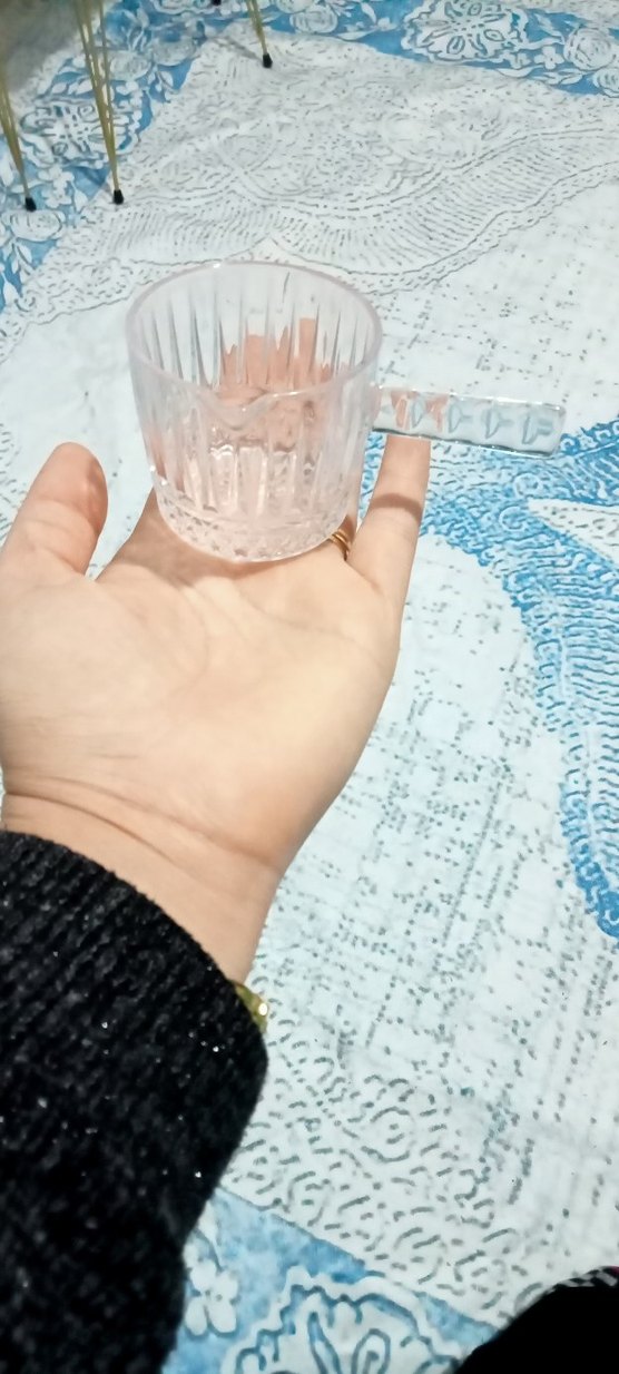 Beyaz Kulplu Şeffaf mika 6 adet - Görsel 2