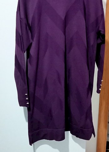 Mor Kadın Uzun Kollu  Tunik - Görsel 3