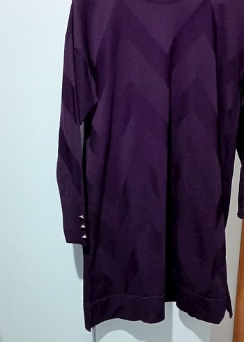 Mor Kadın Uzun Kollu  Tunik - Görsel 2