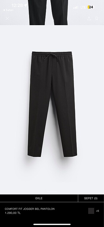 Zara erkek jogger bel pantolon