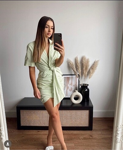 Zara Zara drapeli elbise