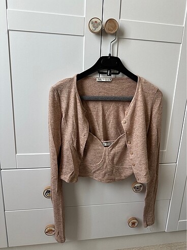 Zara Zara hırka büstiyer takım