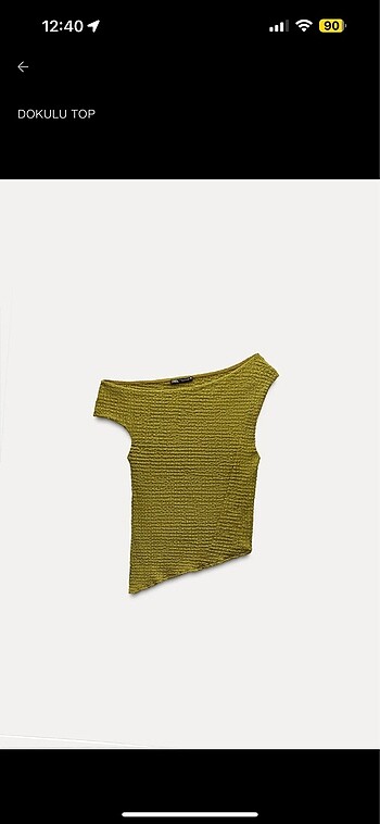 s Beden yeşil Renk Zara dokulu top