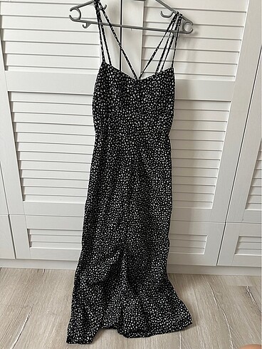 Zara askılı çiçekli elbise - Görsel 6