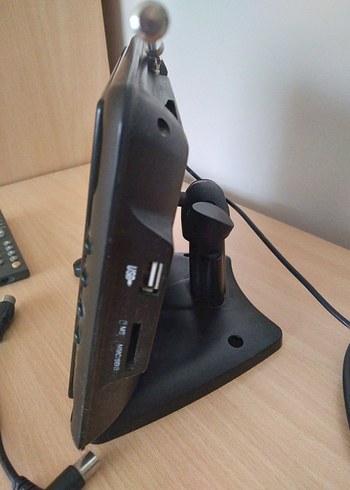 Vintage Siyah Masaüstü Mini Renkli TV. - Görsel 8