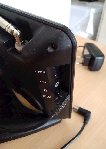 Vintage Siyah Masaüstü Mini Renkli TV. - Görsel 7