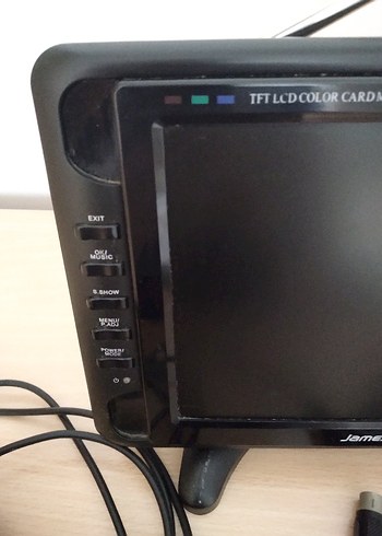 Vintage Siyah Masaüstü Mini Renkli TV. - Görsel 11