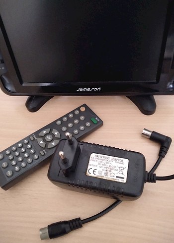 Vintage Siyah Masaüstü Mini Renkli TV. - Görsel 5