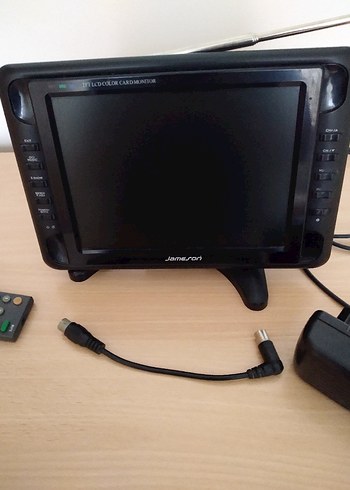 Vintage Siyah Masaüstü Mini Renkli TV. - Görsel 9