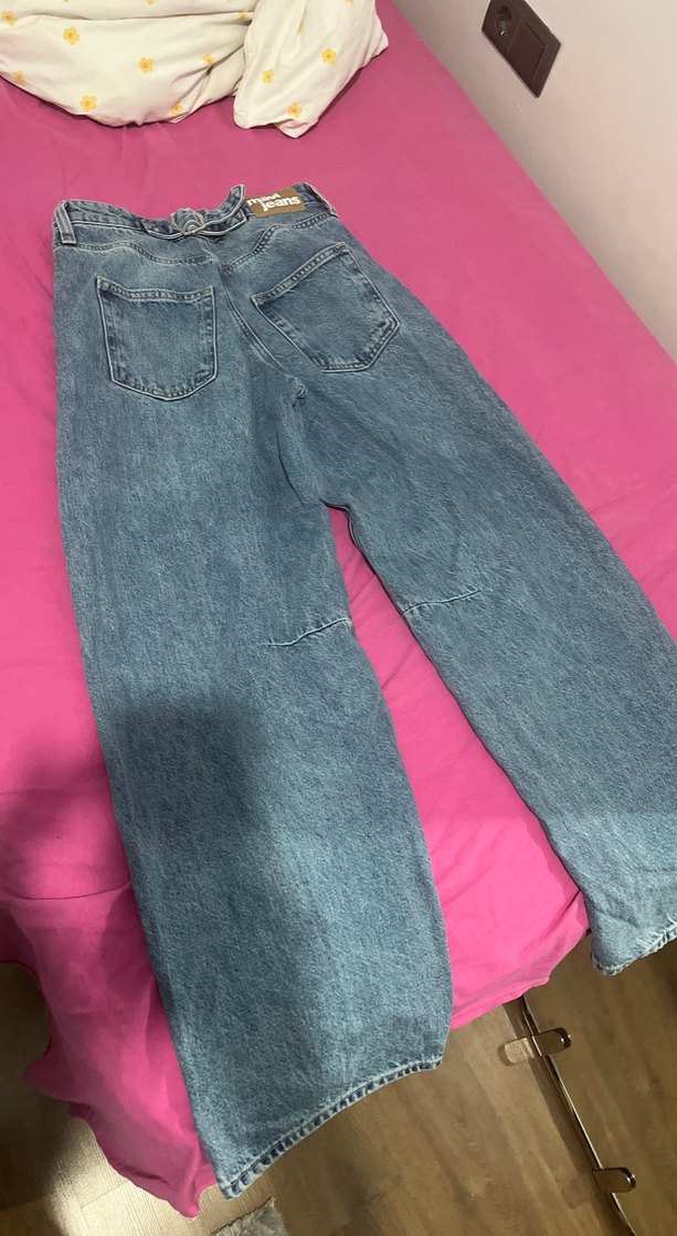 Lisa 90lar Tokalı Indigo Mavi Jean Pantolon - Görsel 3