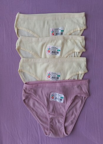 6 Yaş Beden SIFIR Kız Çocuk Külot 4lü