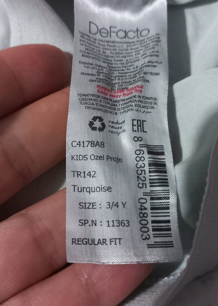 Defacto marka 2li kız çocuk boxer - Görsel 3