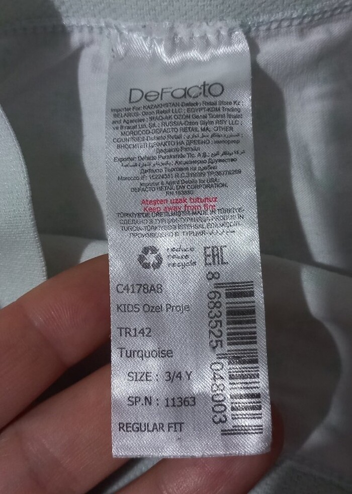 Defacto marka 2li kız çocuk boxer - Görsel 4