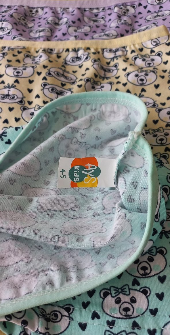 SIFIR Kız Çocuk Boxer 3lü - Görsel 2