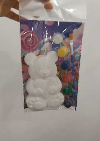 Beyaz Ayı Şeklinde Boyama hobi seti - Görsel 2