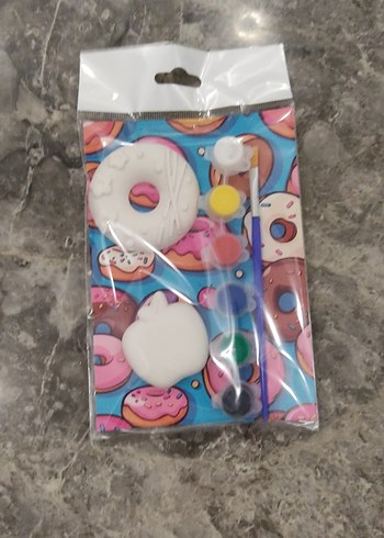çocuklar için taş boyama hobi seti donut ve meyve temalı - Görsel 7