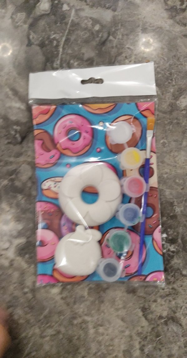 çocuklar için taş boyama hobi seti donut ve meyve temalı - Görsel 5