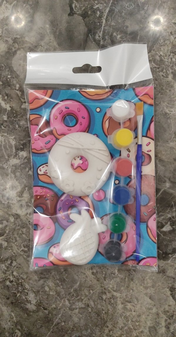 çocuklar için taş boyama hobi seti donut ve meyve temalı - Görsel 3