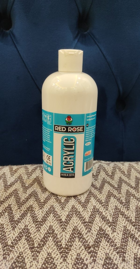 RED ROSE Beyaz Akrilik Boya - Görsel 2