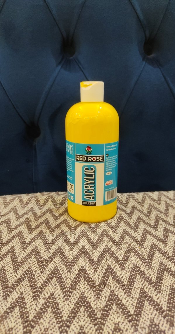 Red Rose Akrilik Boya Sarı - Görsel 2