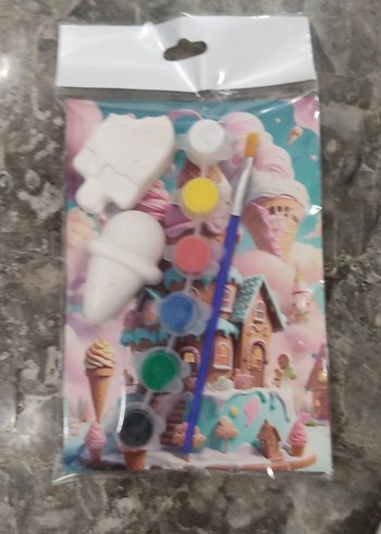 çocuklar için taş boyama hobi seti dondurma temalı - Görsel 2