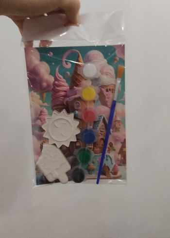 çocuklar için taş boyama hobi seti dondurma temalı - Görsel 5