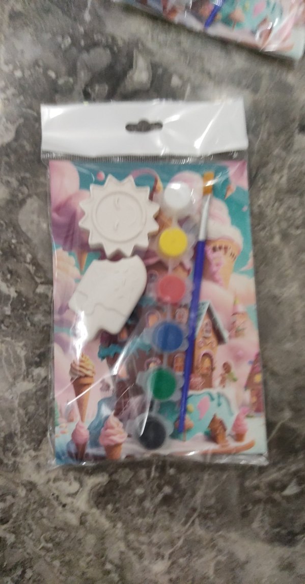 çocuklar için taş boyama hobi seti dondurma temalı - Görsel 3