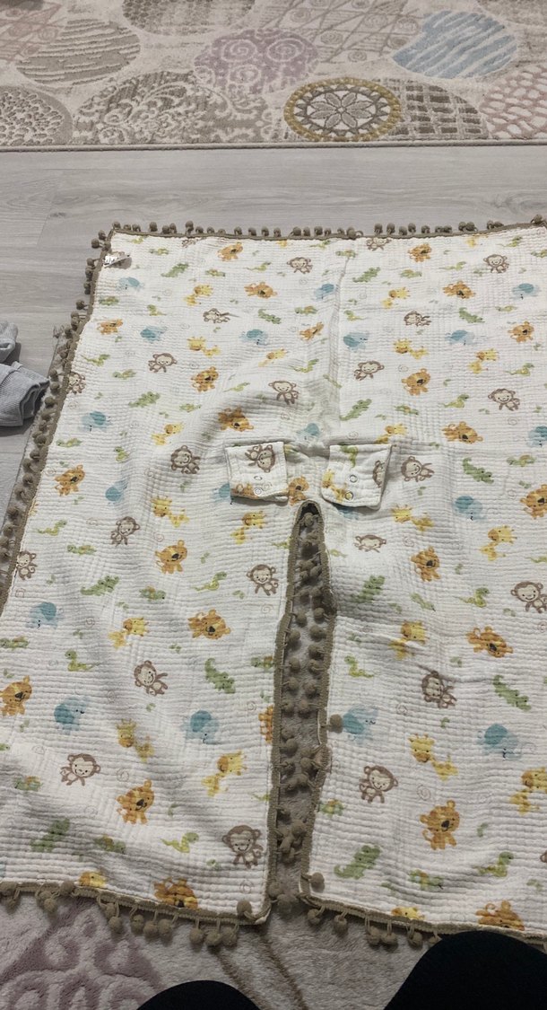 Nakışlı Pastel Renkli Bebek Uyku Minderi - Görsel 2