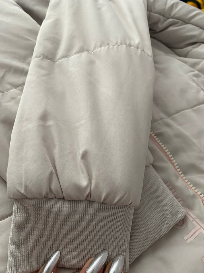 Gri Uzun Kadın Mont, Suni Kürklü, Rahat Kesim - Görsel 3