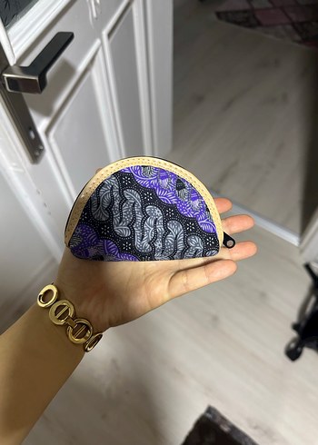  Beden mor Renk Mor desenli Bohem Kadın Cüzdanı