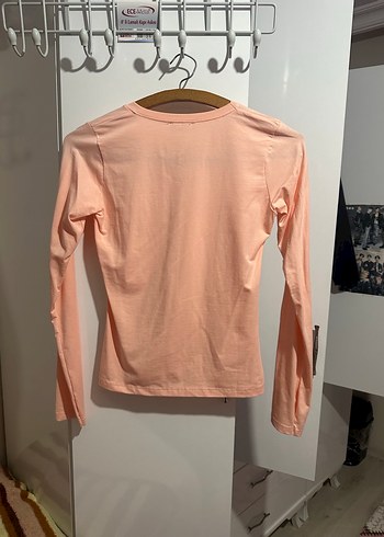 Somon rengi parmak geçirmeli body - Görsel 5