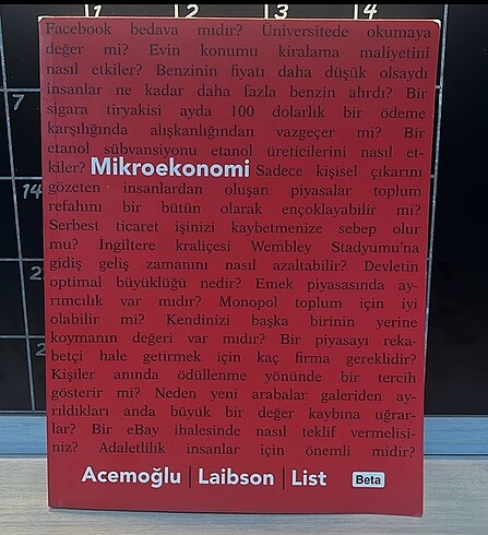 Daron Acemoğlu - Mikroekonomi
