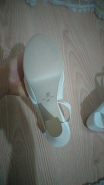 36 Beden beyaz Renk Beyaz topuklu ayakkabı 
