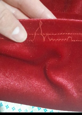 Bordo Nakışlı İp Askılı Mini Pijama Takımı - Görsel 5