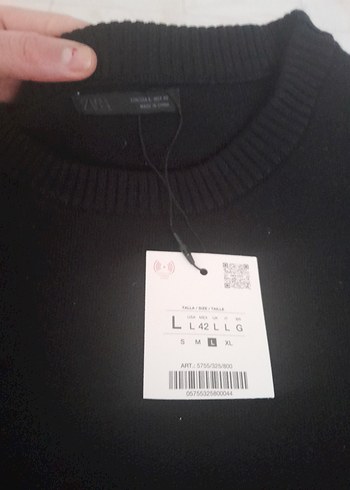 zara l beden erkek kazak - Görsel 2