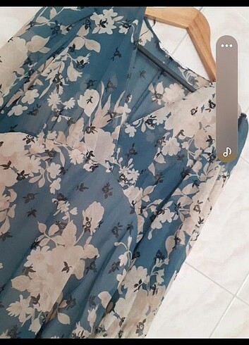 Zara m beden sifon elbise