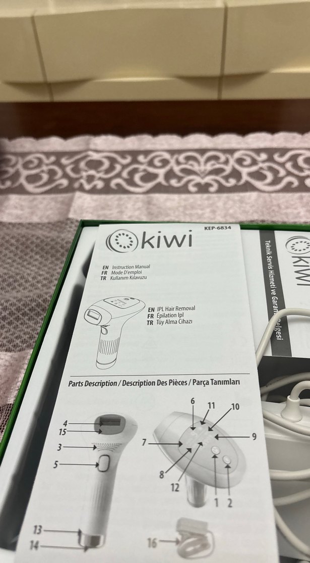 Okiwi IPL Lazer Epilasyon Cihazı Beyaz - Görsel 2