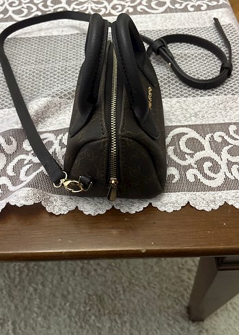 Klasik Siyah Deri Kadın Çanta - Görsel 3