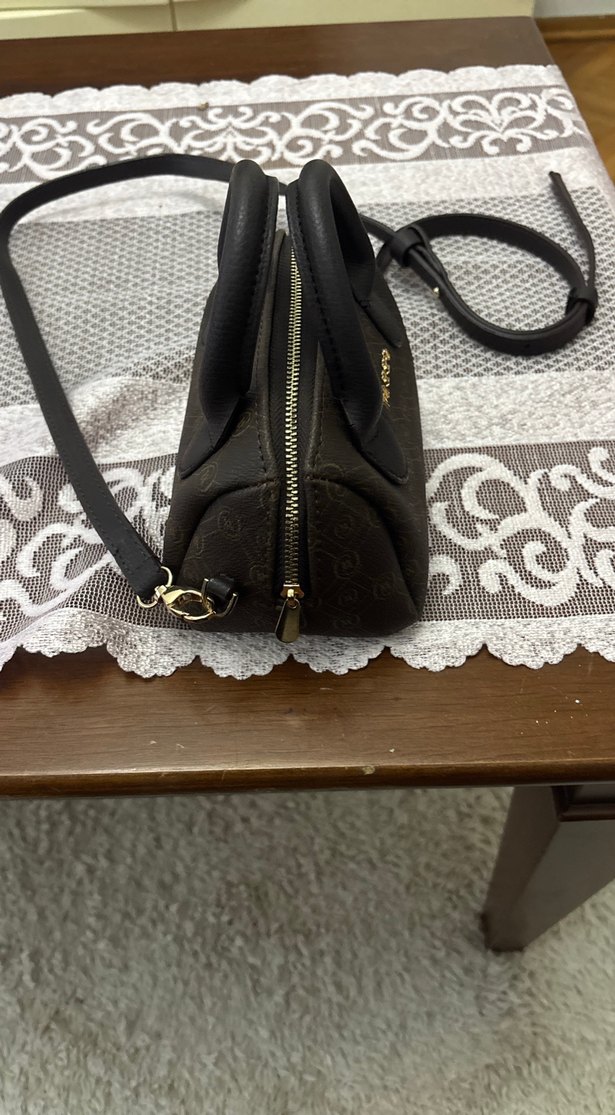 Klasik Siyah Deri Kadın Çanta - Görsel 3